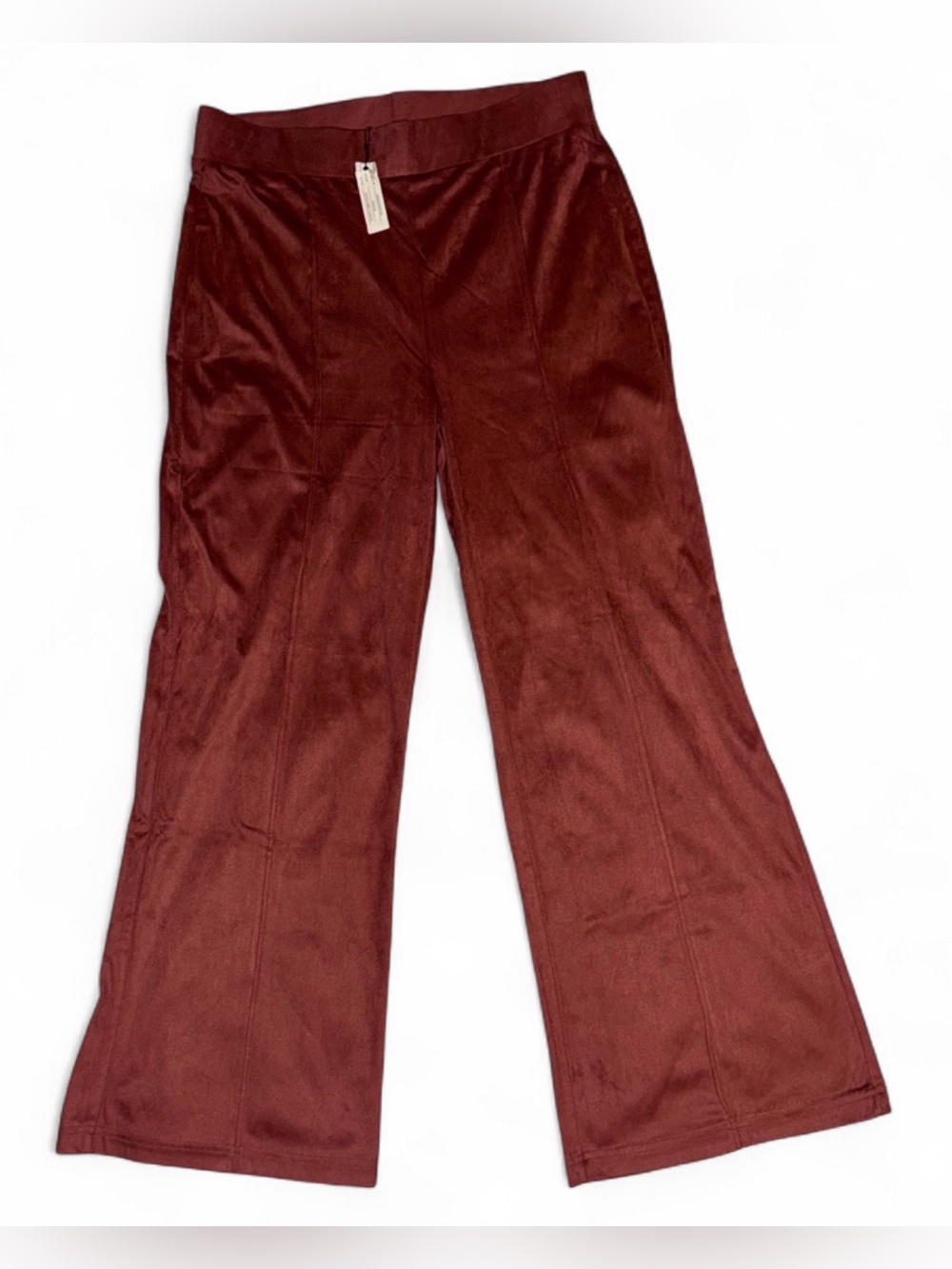Cupio Women’s Faux Suede Flare Pants – Size Small – NWT